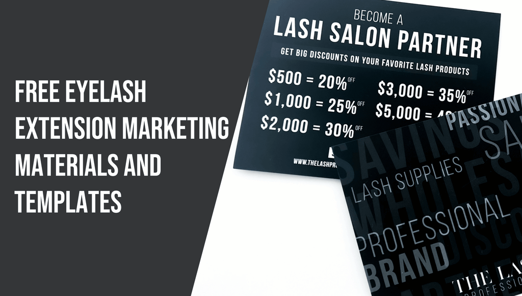 Free Eyelash Extension Marketing Materials and Templates