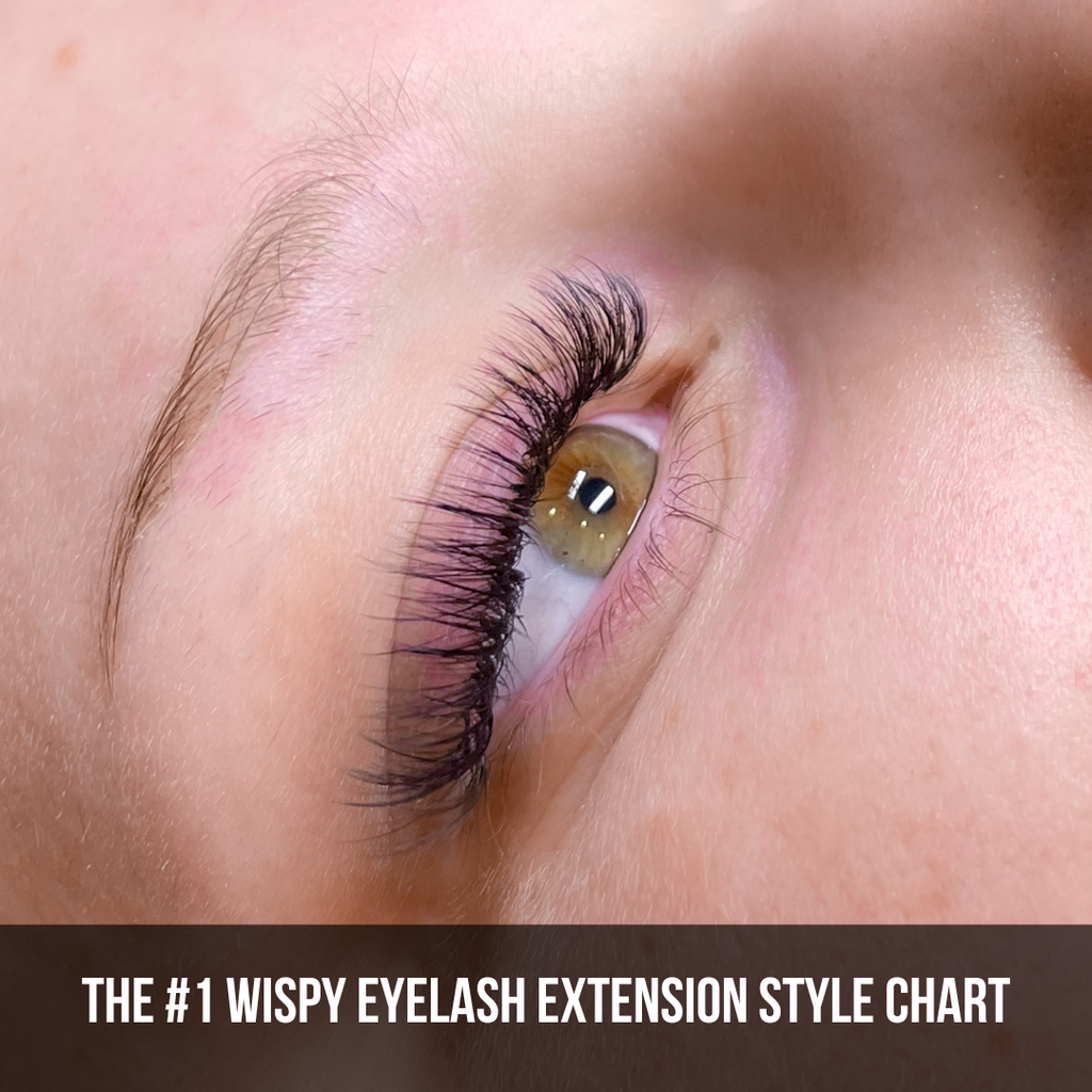 The #1 Wispy Eyelash Extension Style Chart The Lash Professional