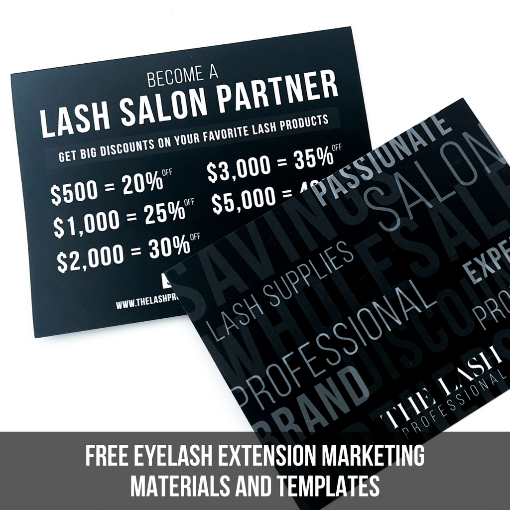 Free Eyelash Extension Marketing Materials and Templates