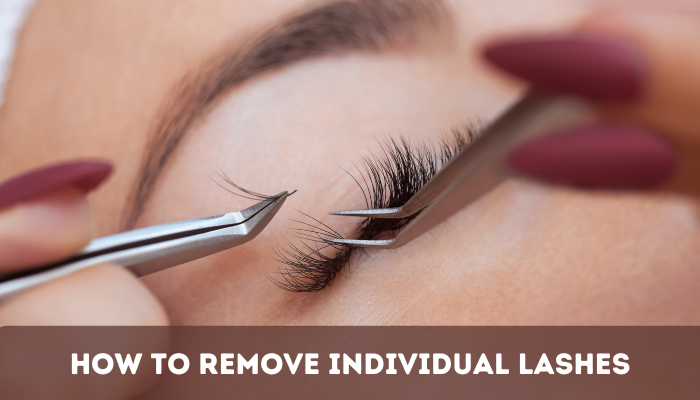 How to remove individual lashes?