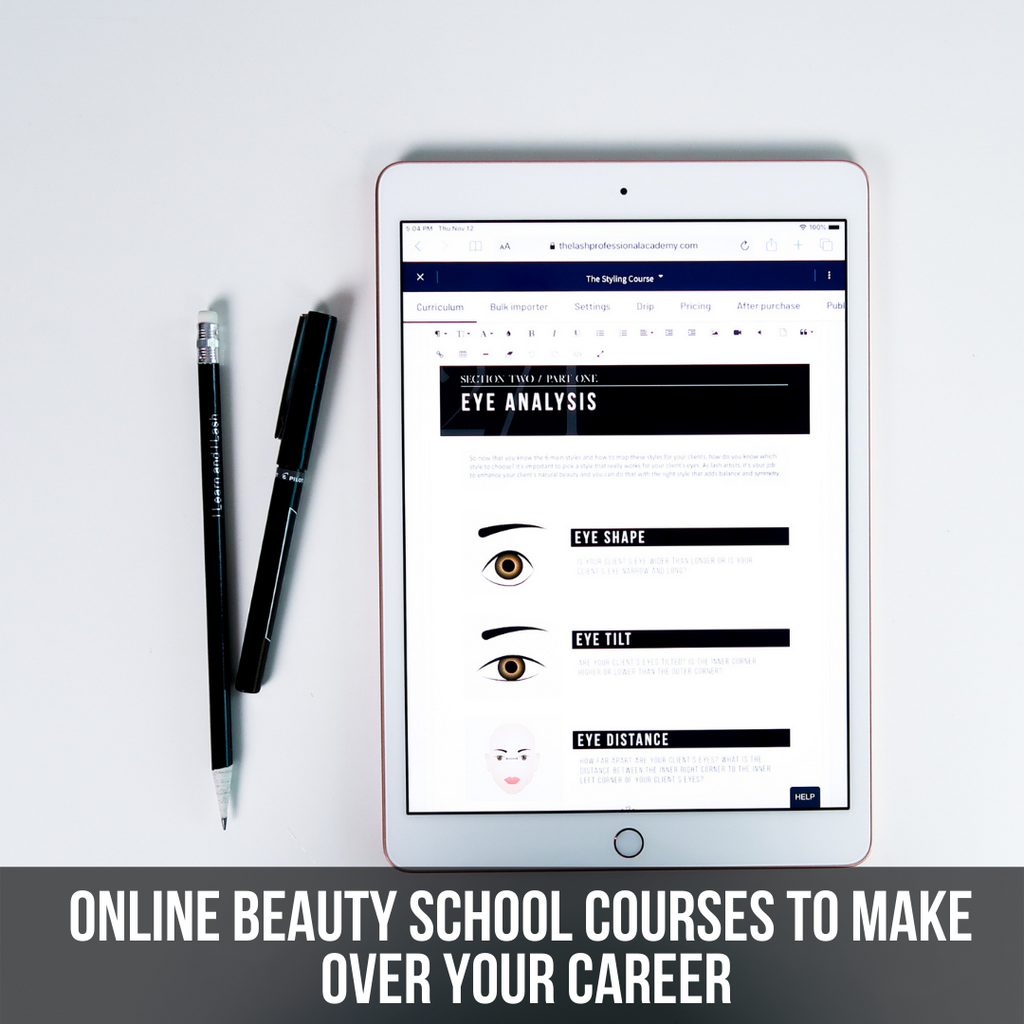 Online Beauty School Courses to Make Over Your Career The Lash Professional