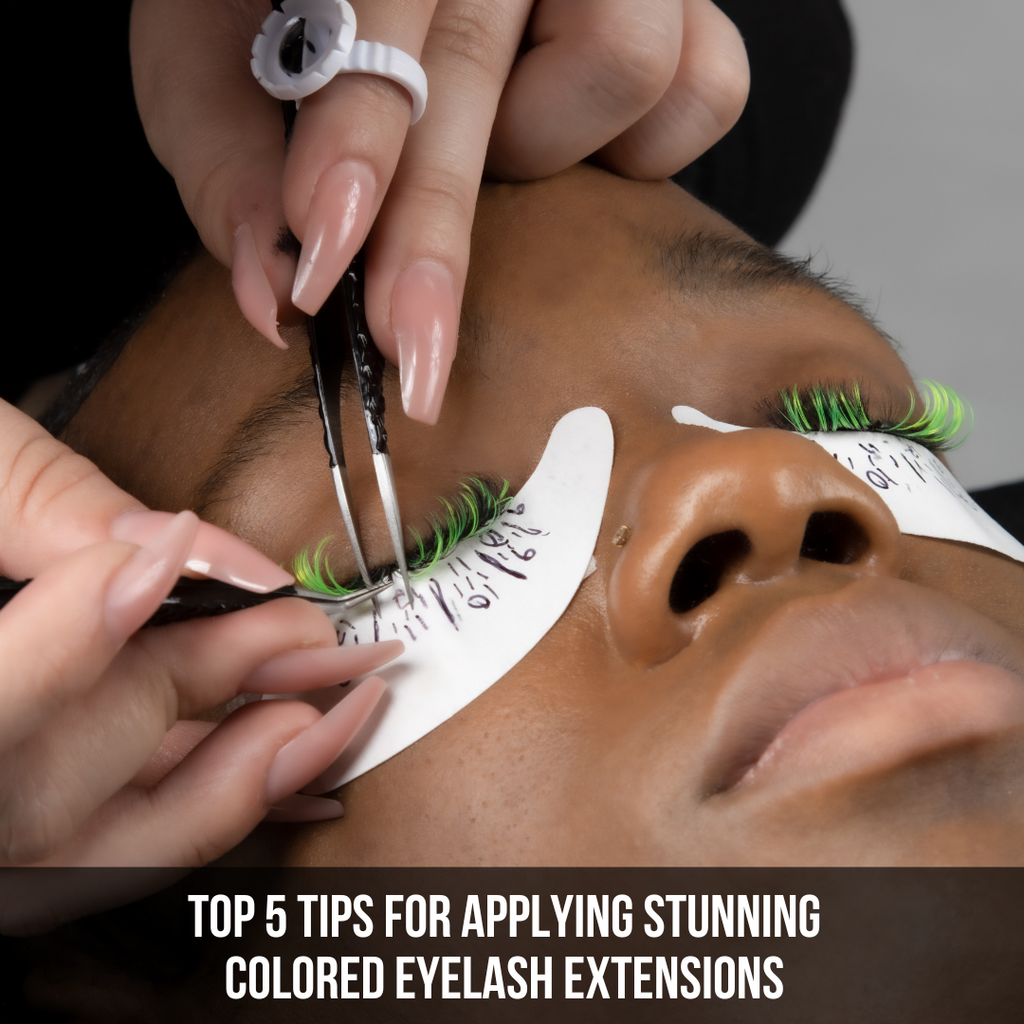 Top 5 Tips for Applying Stunning Colored Eyelash Extensions