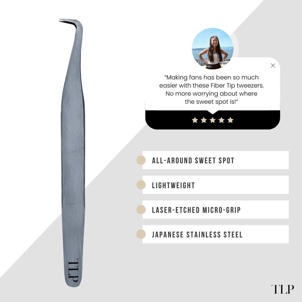 Fiber Tip Round Volume Tweezers