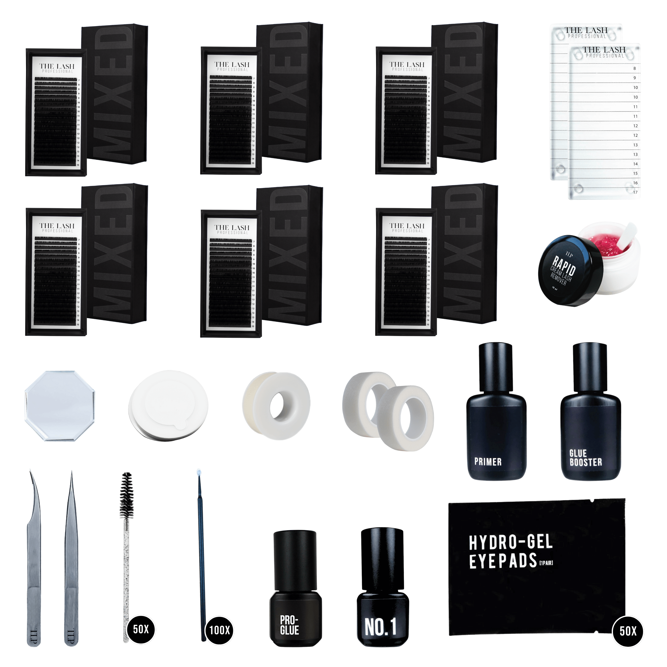 Medium Eyelash Extension Kit | Medium lash Extension Kit | The