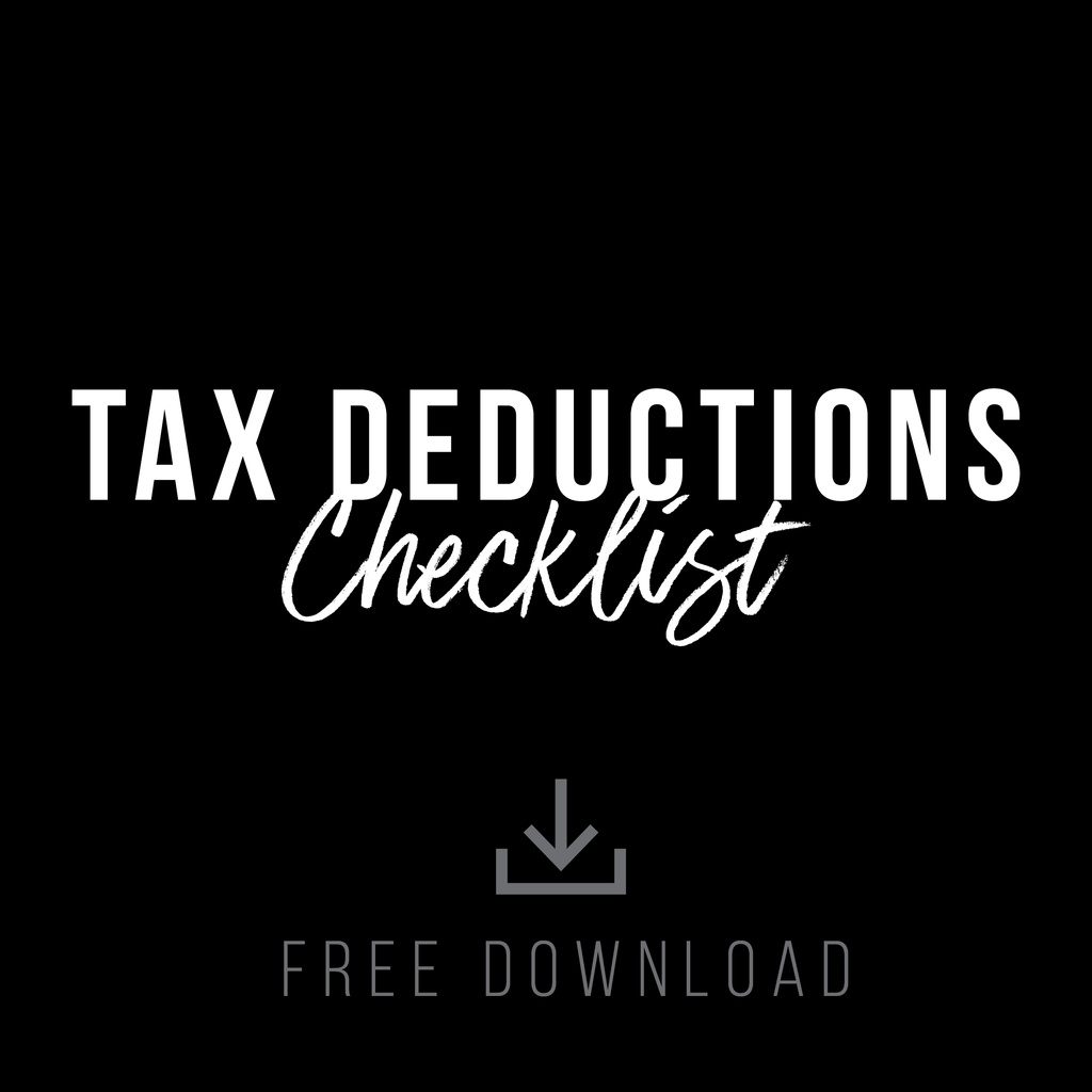 Tax Deductions Checklist Downloadable